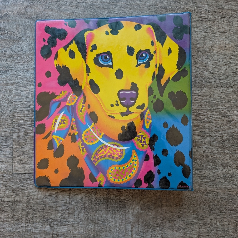 Vintage 90's Lisa Frank Dalmatian Dog Three Ring Binder - Picture 4 of 5